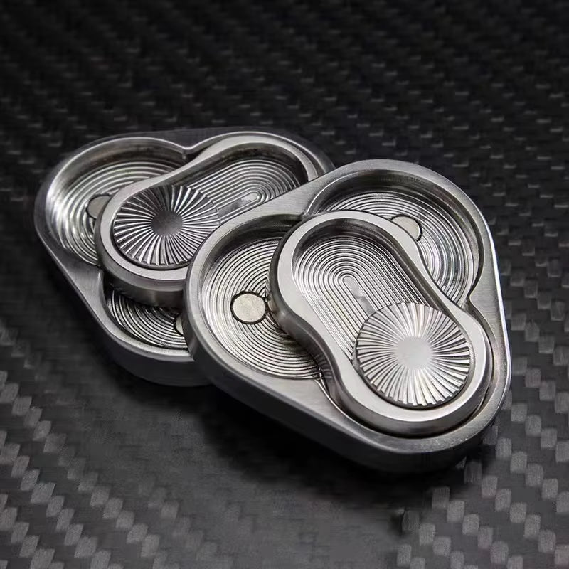 Triangle Magnetic Fidget Slider - Premium Metal EDC Hand Spinner for Stress Relief and Sensory Support in Adults
