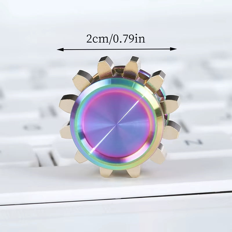 Mini Metal Gear Gyroscope Fidget Spinner - Portable Stress Relief Toy for Adults and Children, Ideal Gift for Autism and ADHD, Perfect for Birthdays and Christmas