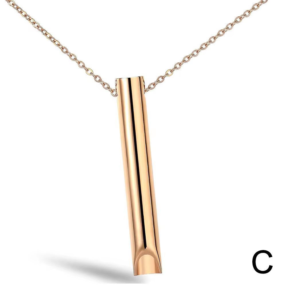 Stainless Steel Anxiety Relief Necklace for Women - Meditation and Yoga Jewelry Accessory