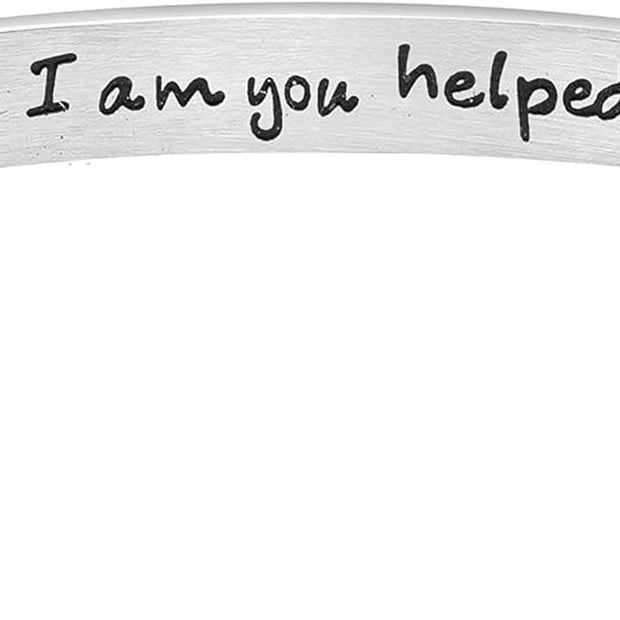 Personalized Inspirational Mantra Cuff Bracelet for Women -  Encouragement Gift for Friends