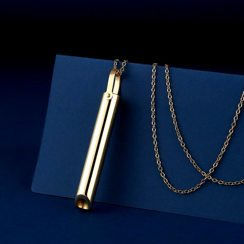 Stainless Steel Anxiety Relief Necklace for Women - Meditation and Yoga Jewelry Accessory
