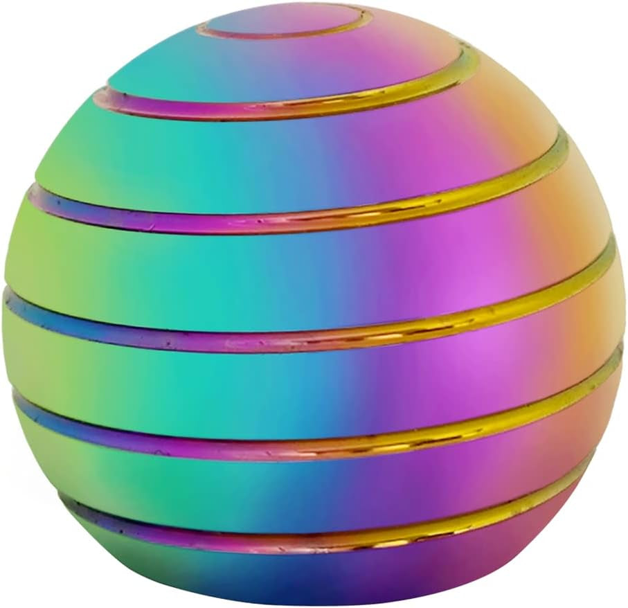 Kinetic Desk Toys - Full Body Optical Illusion Fidget Spinner Ball - Ideal Gifts for Men, Women, and Children - Perfect for Valentine's Day