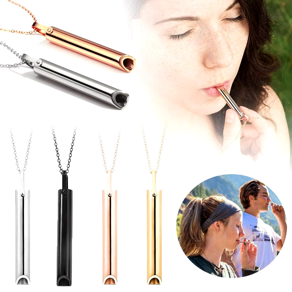 Stainless Steel Anxiety Relief Necklace for Women - Meditation and Yoga Jewelry Accessory