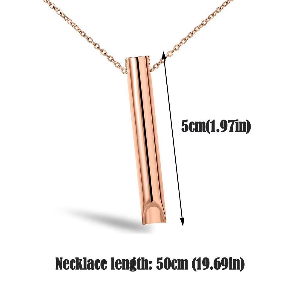 Stainless Steel Anxiety Relief Necklace for Women - Meditation and Yoga Jewelry Accessory