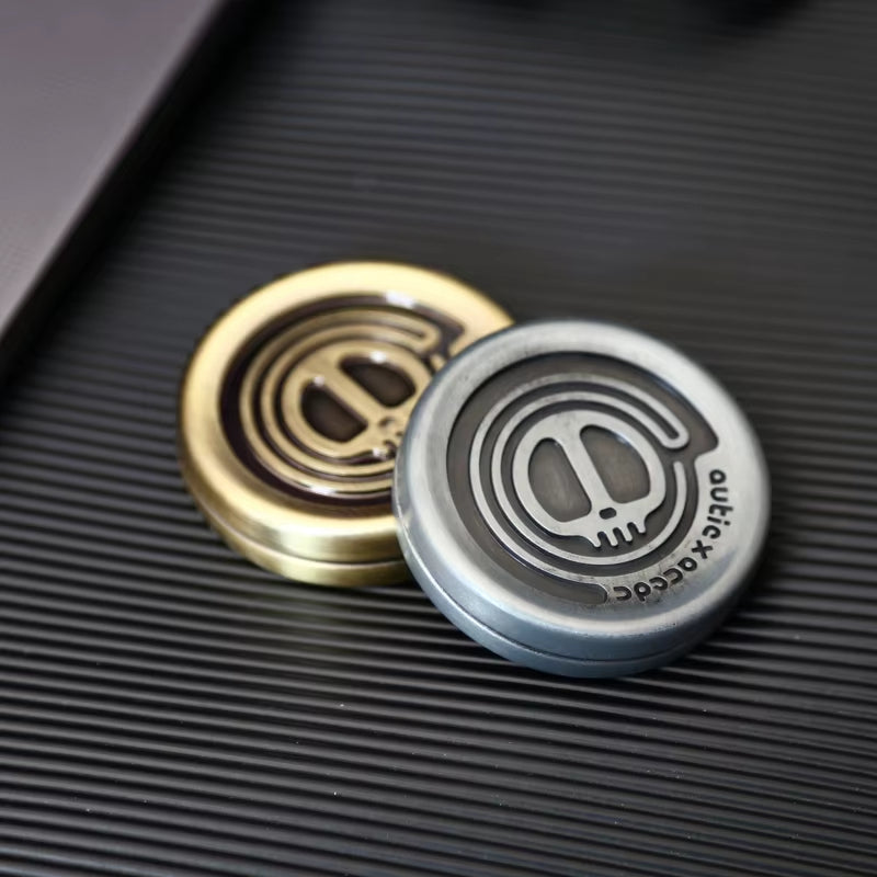 Devil Milk Cap Magnetic Haptic Coins - EDC Metal Fidget Toys for Adults, Sensory Support for Autism and ADHD, Hand Spinner for Anxiety and Stress Relief