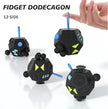 Fidget Dodecagon - 12-Sided Stress Relief Cube for Enhanced Focus and Anxiety Reduction, Ideal Travel Companion for All Ages (A5 Black)