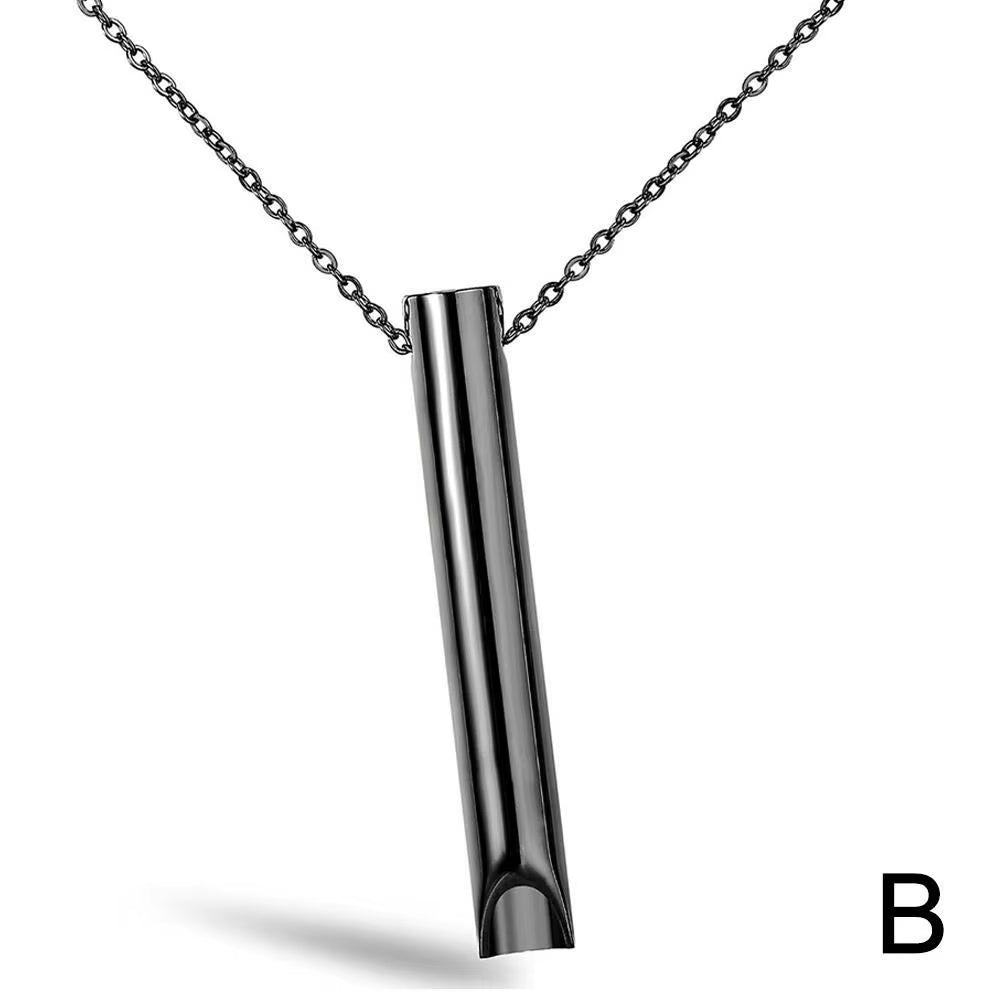 Stainless Steel Anxiety Relief Necklace for Women - Meditation and Yoga Jewelry Accessory