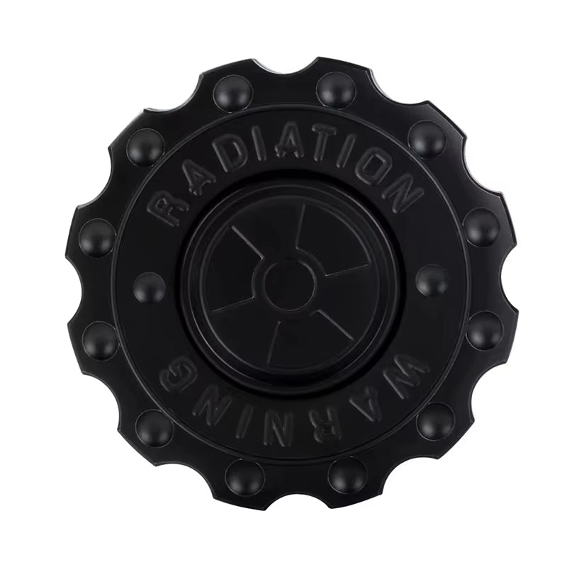 Radiation Warning Fidget Slider Spinner - EDC Hand Spinner Clicker for Adults, ADHD Tool, and Stress Relief Toy