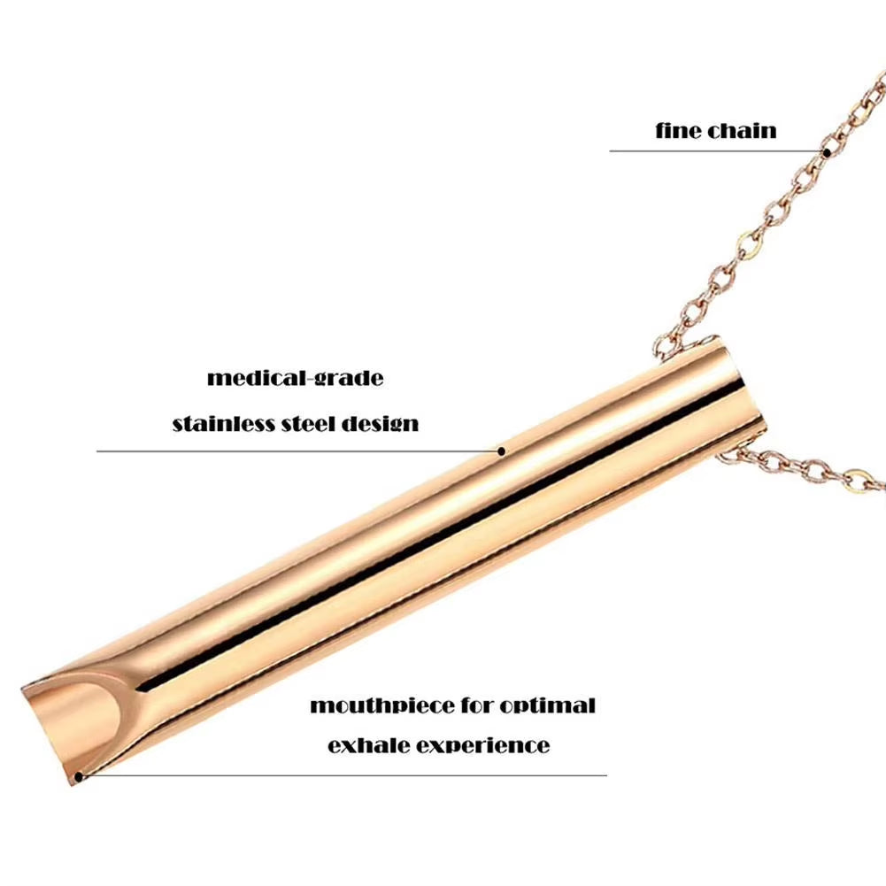 Stainless Steel Anxiety Relief Necklace for Women - Meditation and Yoga Jewelry Accessory