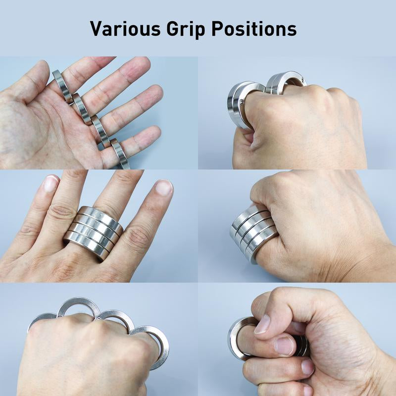 Folding Finger Ring, Four Finger Trigger Ring, Stress Reducing Finger Ring Anxiety Relief for Men Women