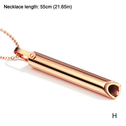 Stainless Steel Anxiety Relief Necklace for Women - Meditation and Yoga Jewelry Accessory