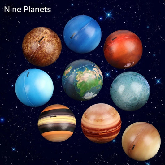 9-Piece Solar System Model Kit - Realistic Planetary Models for STEM Education and Sensory Relief for Children with Autism and ADHD