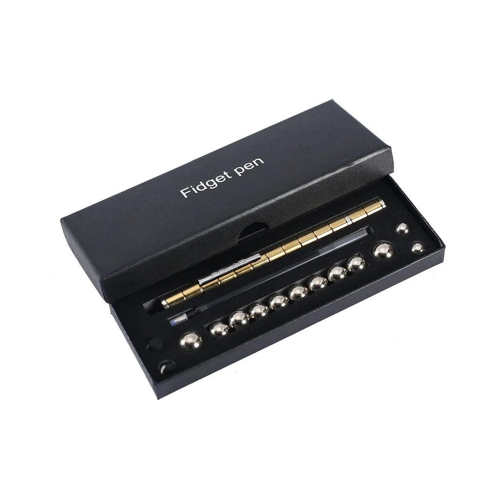 Dual-End Magnetic Fidget Pen - Stress Relief Desk Accessory and Smooth Writing Instrument for Educational and Professional Environments