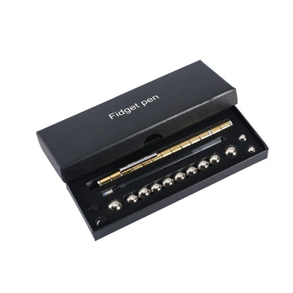 Dual-End Magnetic Fidget Pen - Stress Relief Desk Accessory and Smooth Writing Instrument for Educational and Professional Environments