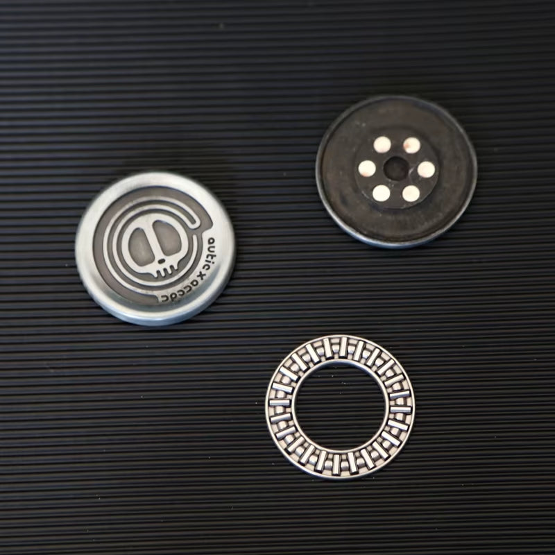 Devil Milk Cap Magnetic Haptic Coins - EDC Metal Fidget Toys for Adults, Sensory Support for Autism and ADHD, Hand Spinner for Anxiety and Stress Relief