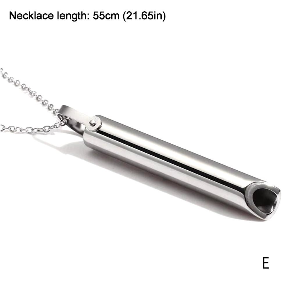 Stainless Steel Anxiety Relief Necklace for Women - Meditation and Yoga Jewelry Accessory