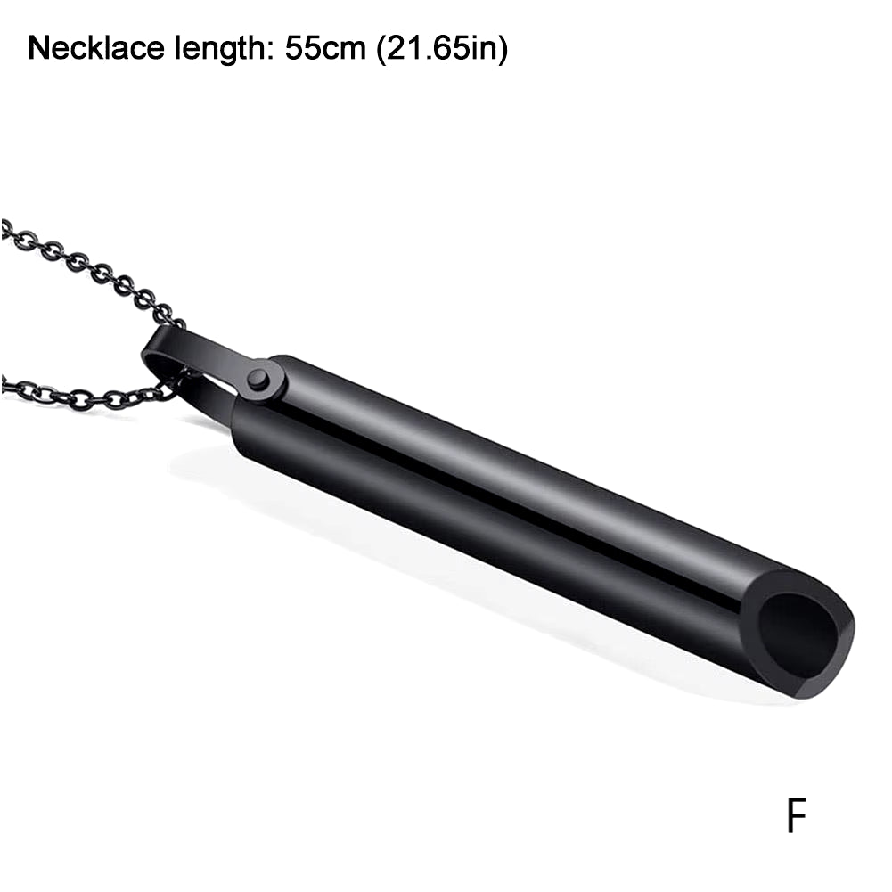 Stainless Steel Anxiety Relief Necklace for Women - Meditation and Yoga Jewelry Accessory