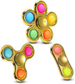 3-Pack Pop Fidget Spinners - Ideal for Party Favors, Classroom Prizes, and Sensory Play for Teens and Children - Perfect Birthday Gifts