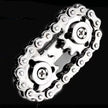 Sprocket Flywheel Fingertip Gyro Fidget Spinner - Metal Bike Chain EDC Stress Relief Toy for Adults and Kids