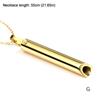 Stainless Steel Anxiety Relief Necklace for Women - Meditation and Yoga Jewelry Accessory