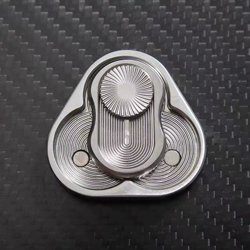 Triangle Magnetic Fidget Slider - Premium Metal EDC Hand Spinner for Stress Relief and Sensory Support in Adults