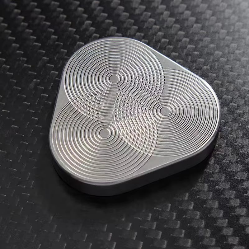 Triangle Magnetic Fidget Slider - Premium Metal EDC Hand Spinner for Stress Relief and Sensory Support in Adults