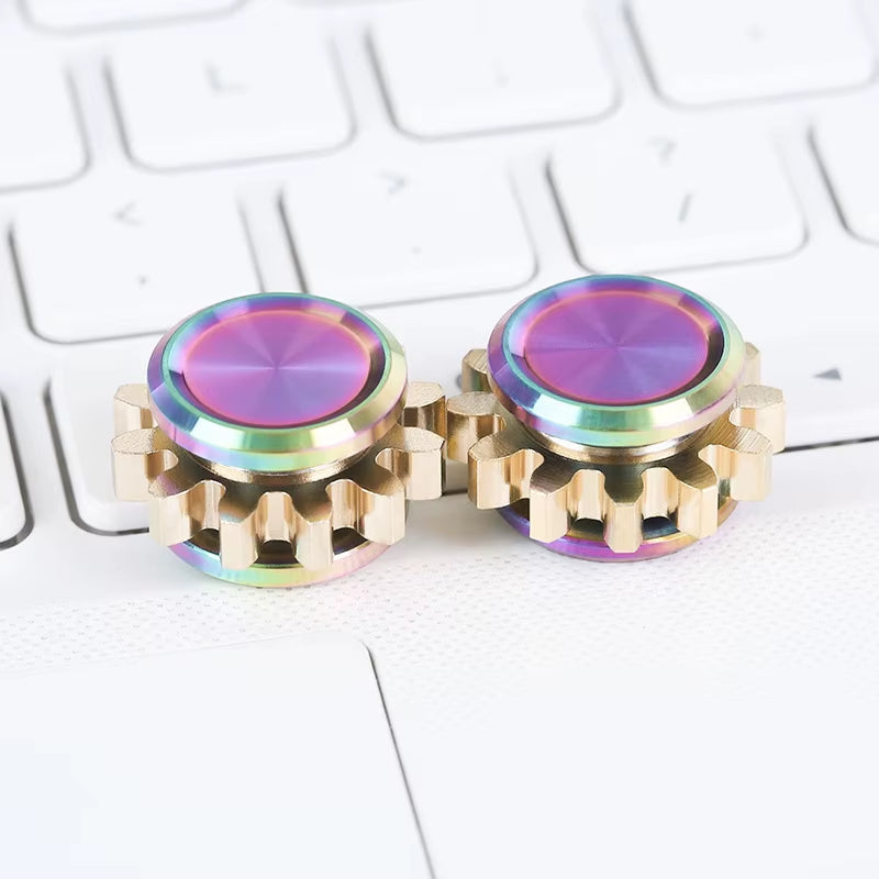 Mini Metal Gear Gyroscope Fidget Spinner - Portable Stress Relief Toy for Adults and Children, Ideal Gift for Autism and ADHD, Perfect for Birthdays and Christmas