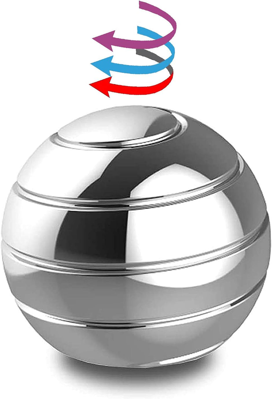 Kinetic Desk Toys - Full Body Optical Illusion Fidget Spinner Ball - Ideal Gifts for Men, Women, and Children - Perfect for Valentine's Day